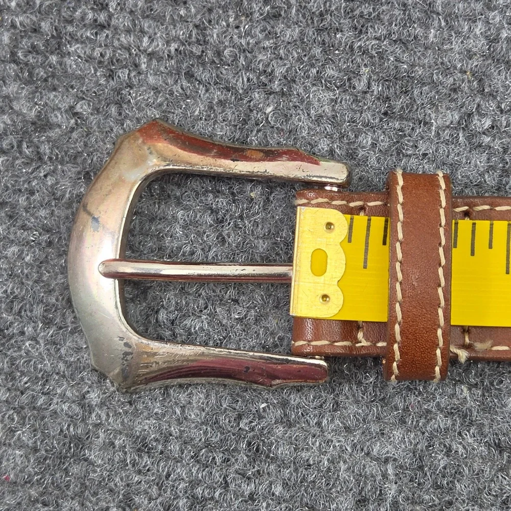 Vintage Wilsons Leather Belt Men 32 Brown Beaded Southwestern Western H2005 Boho